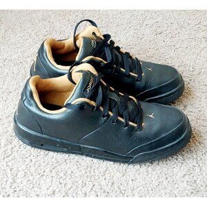 Nike Air Jordan Classic 23 Black Leather Low Top Sneakers RARE 6.5Y Women's 8